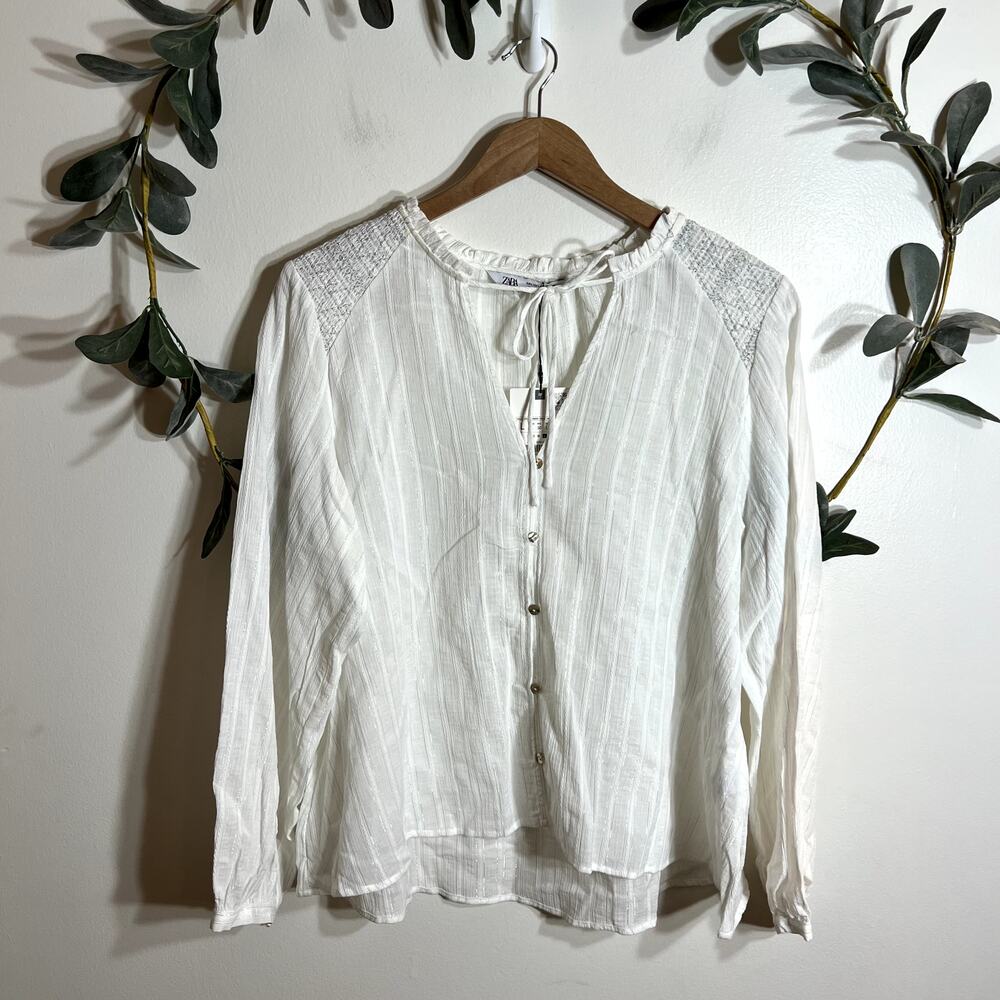 NWT Zara White Blouse